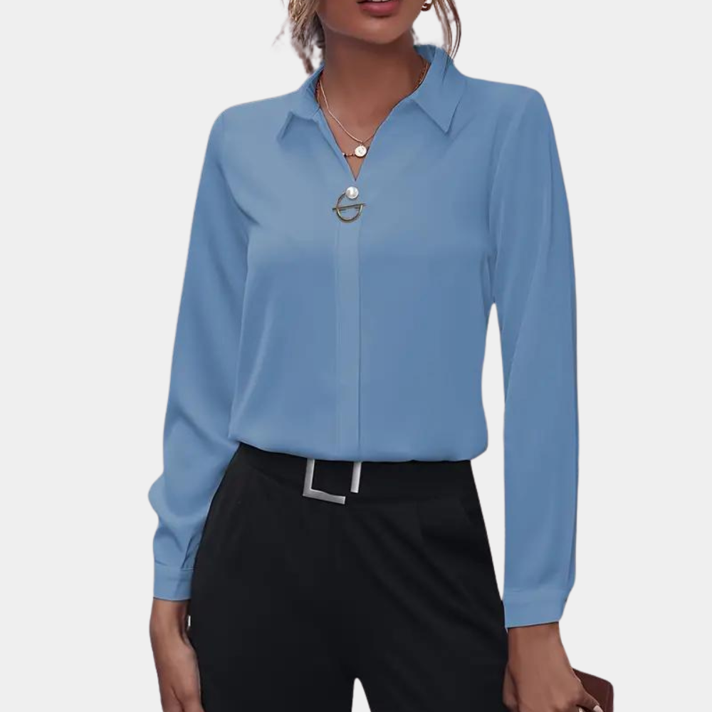 Rovin | Blouse with Elegant Neckline