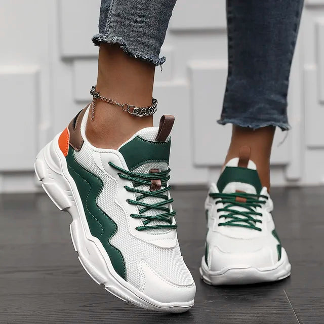 Dirk | Sneakers with Chunky Sole and Color Blocks