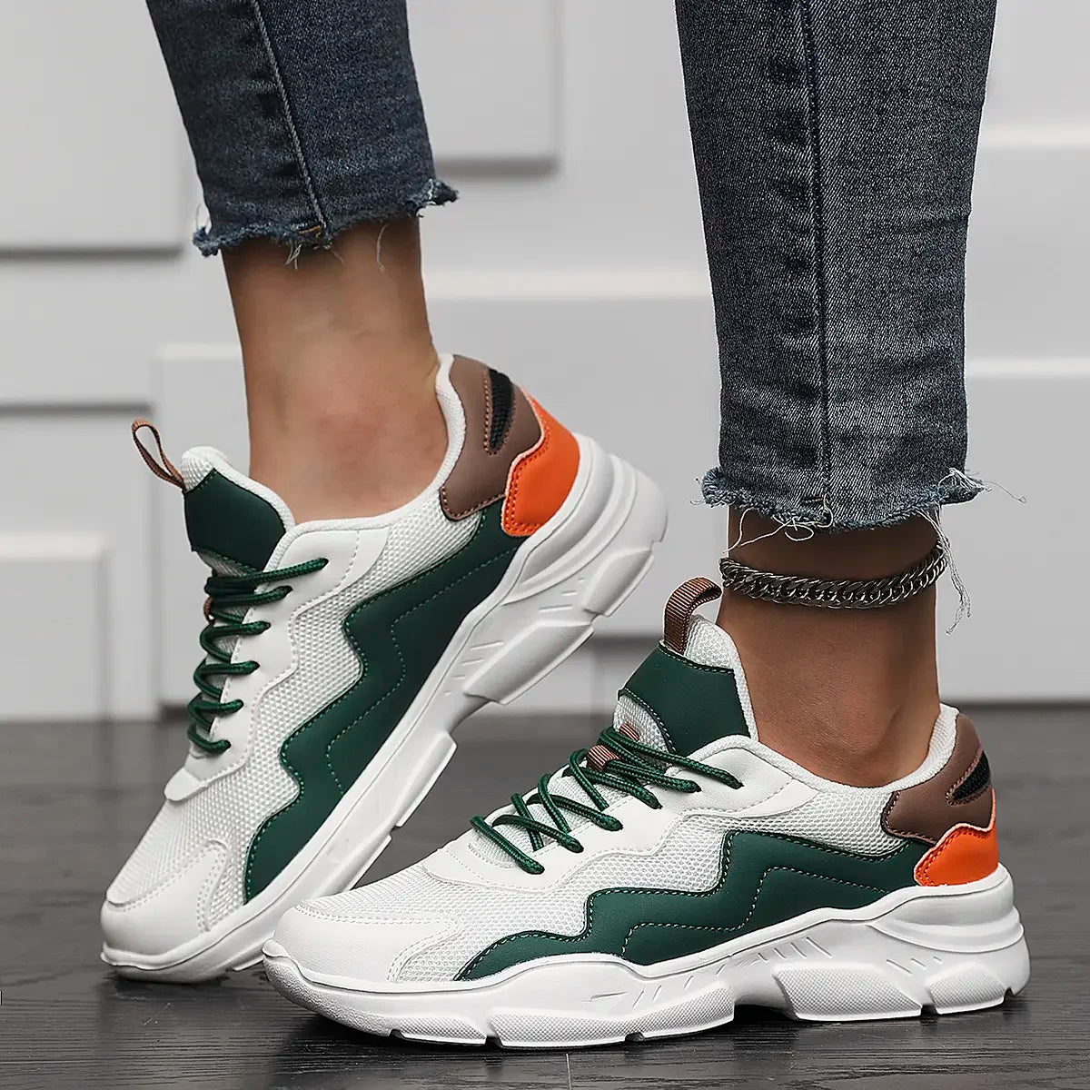 Dirk | Sneakers with Chunky Sole and Color Blocks