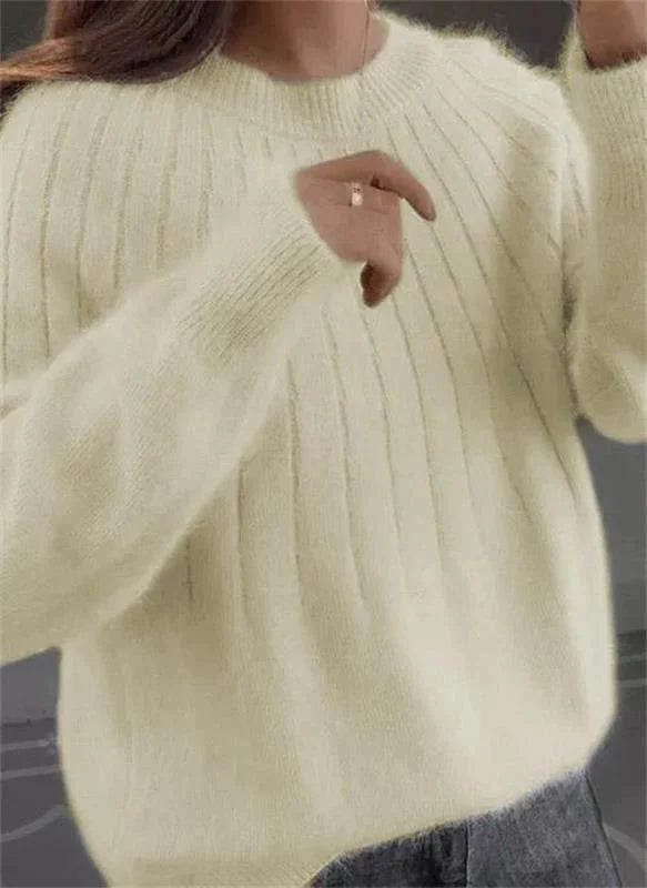 Lainey | Effortlessly Stylish Ribbed Knit Sweater for Women