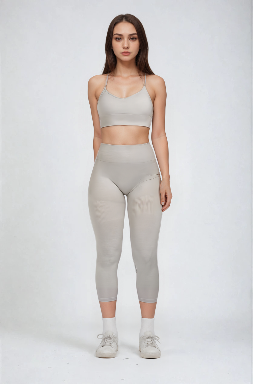 Dalia | Women's High Waist Ribbed Sports Set