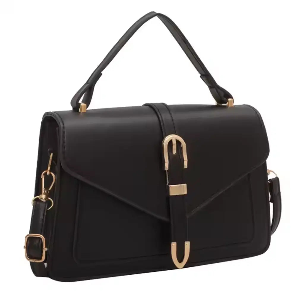 Lupe | Handbag with Gold Buckle Closure