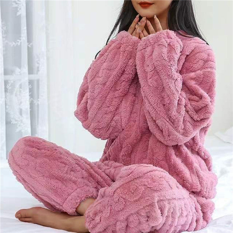 Lena | Textured Cable Knit Pyjama Set