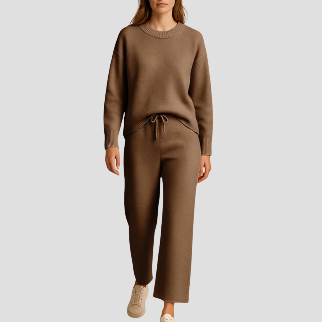 Rhianna | Knitted Loungewear Set Bordeaux