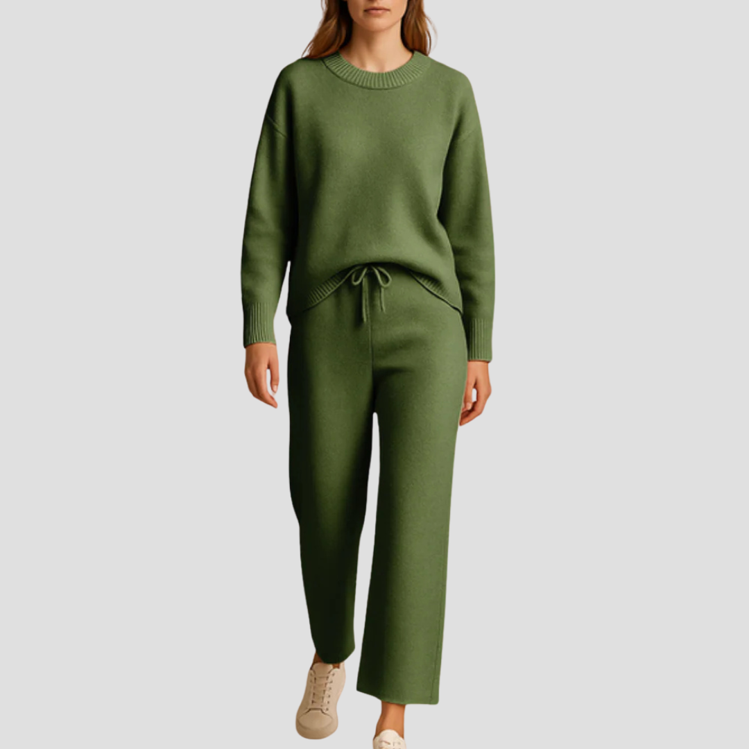 Rhianna | Knitted Loungewear Set Bordeaux