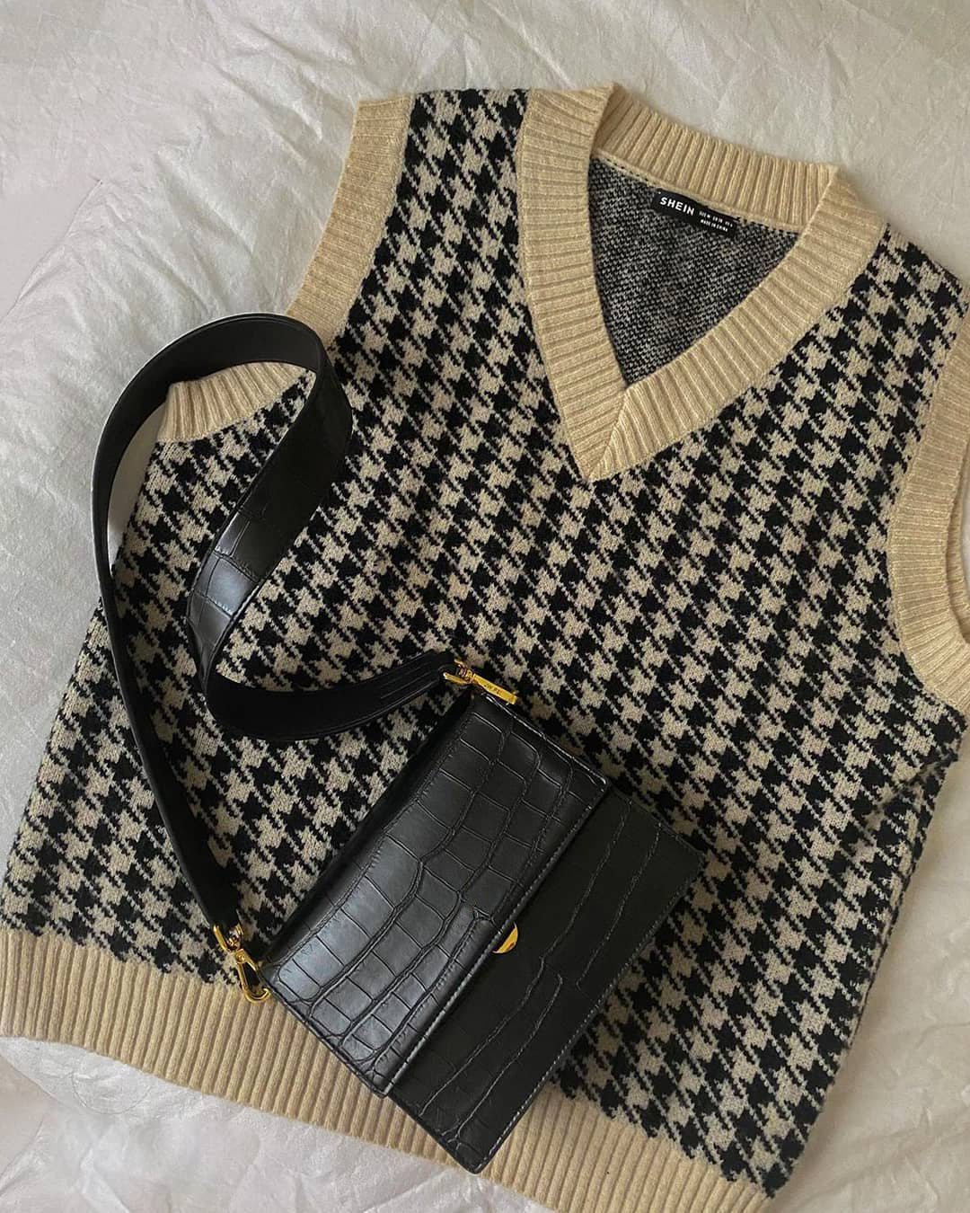 Dionna | Crocodile Print Shoulder Bag