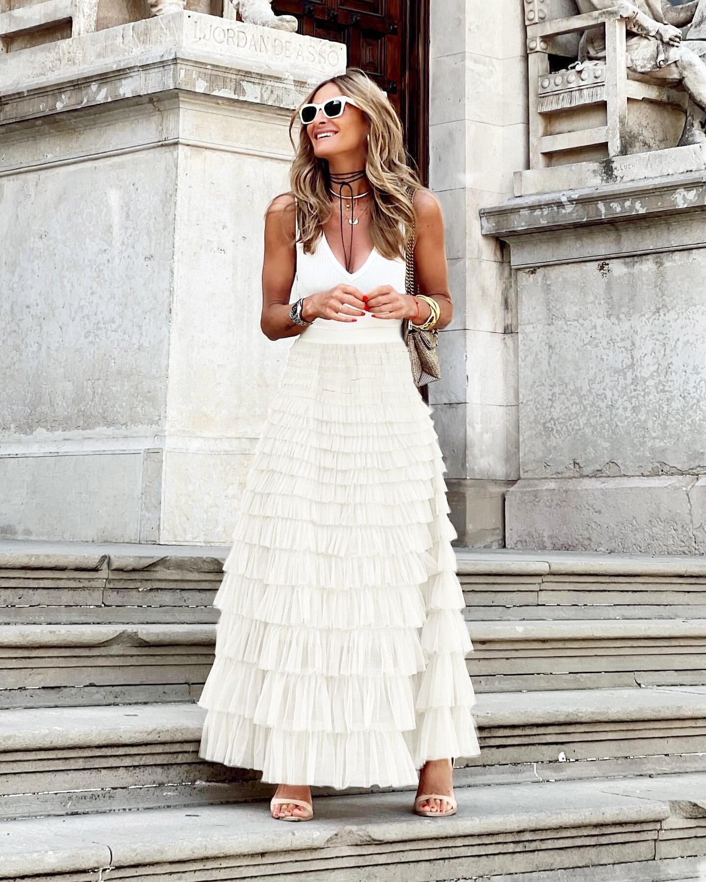 Evelyne | Airy Tulle Maxi Skirt for Women: The Ultimate Comfortable Style