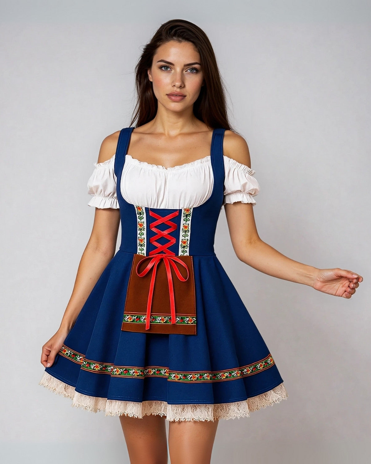 Rhonda | Dirndl Dress with Lace Detail