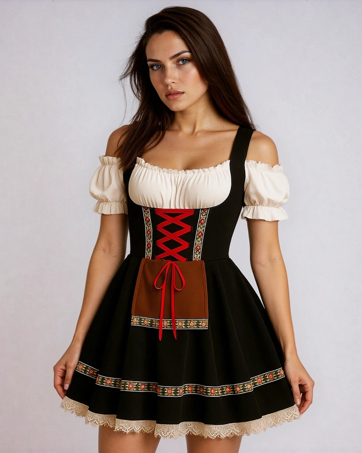 Rhonda | Dirndl Dress with Lace Detail