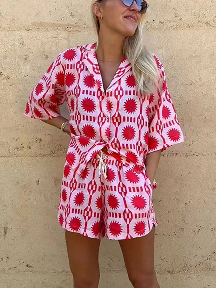 Azalea | Two-Piece Summer Set Women Pink