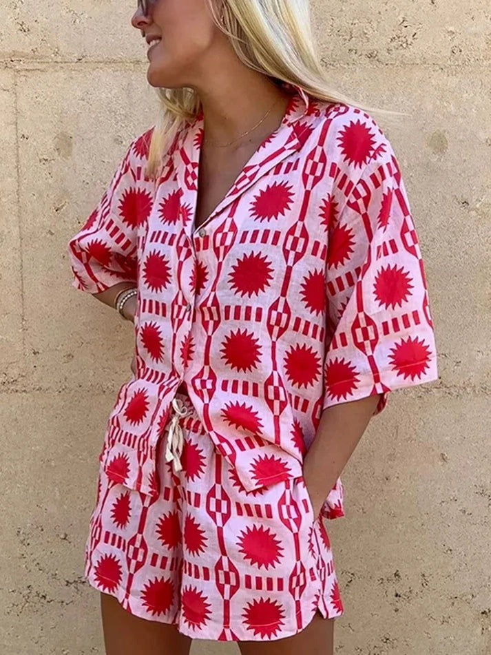 Azalea | Two-Piece Summer Set Women Pink