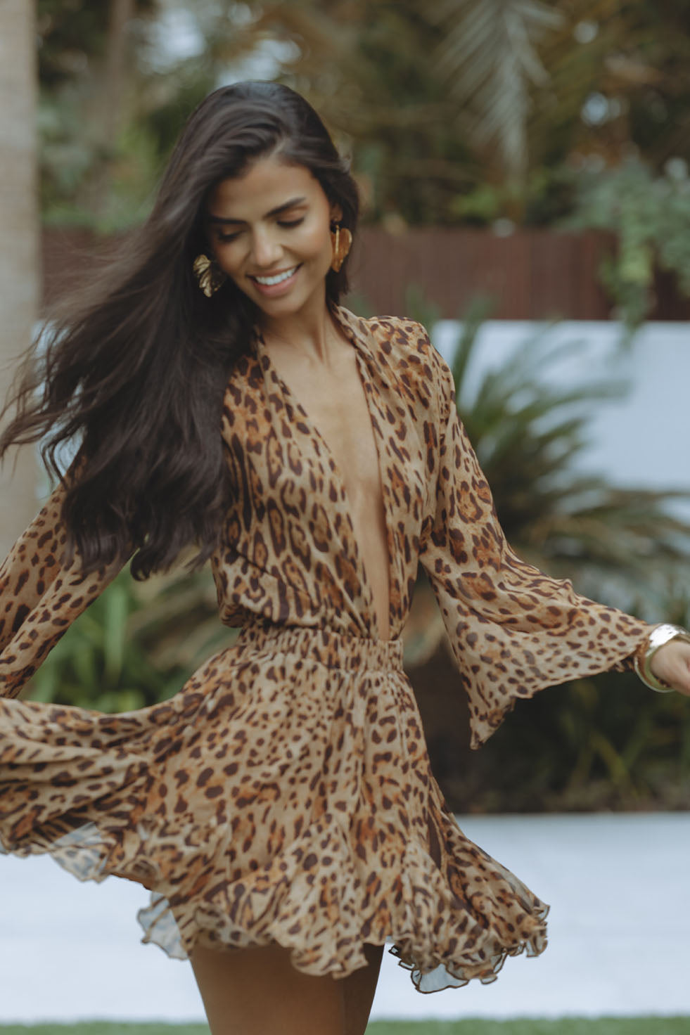 Gema | Leopard Print Mini Dress
