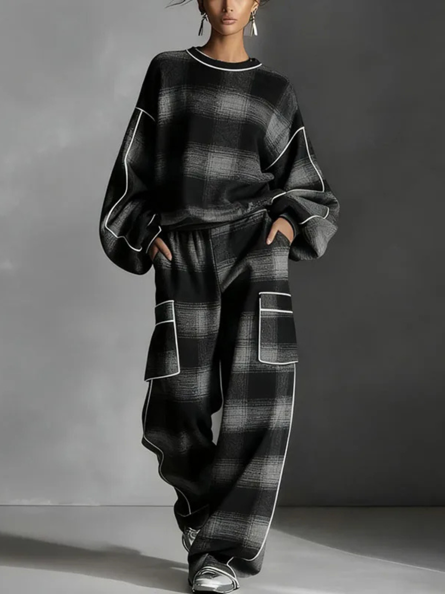 Riley | Plaid Relaxed Co-Ord Set