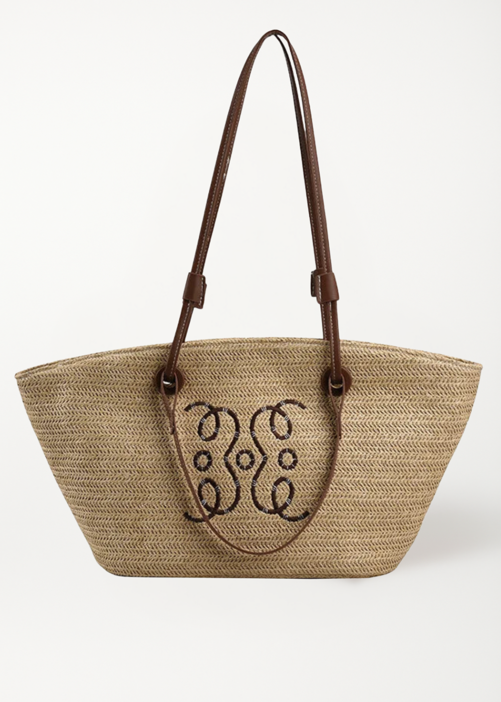 Lakelyn | Boho Beach Bag with Monogram Stitching