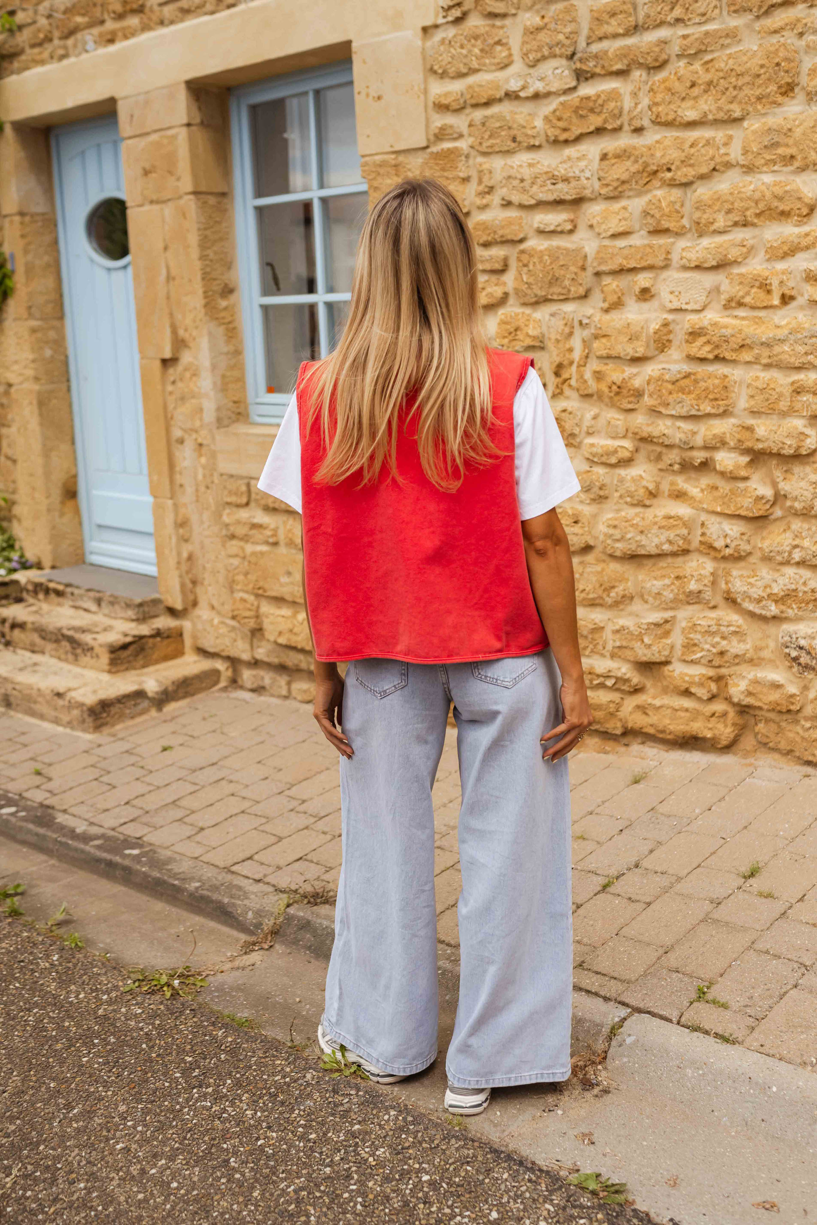 Teri | Women's Vest Red Airy