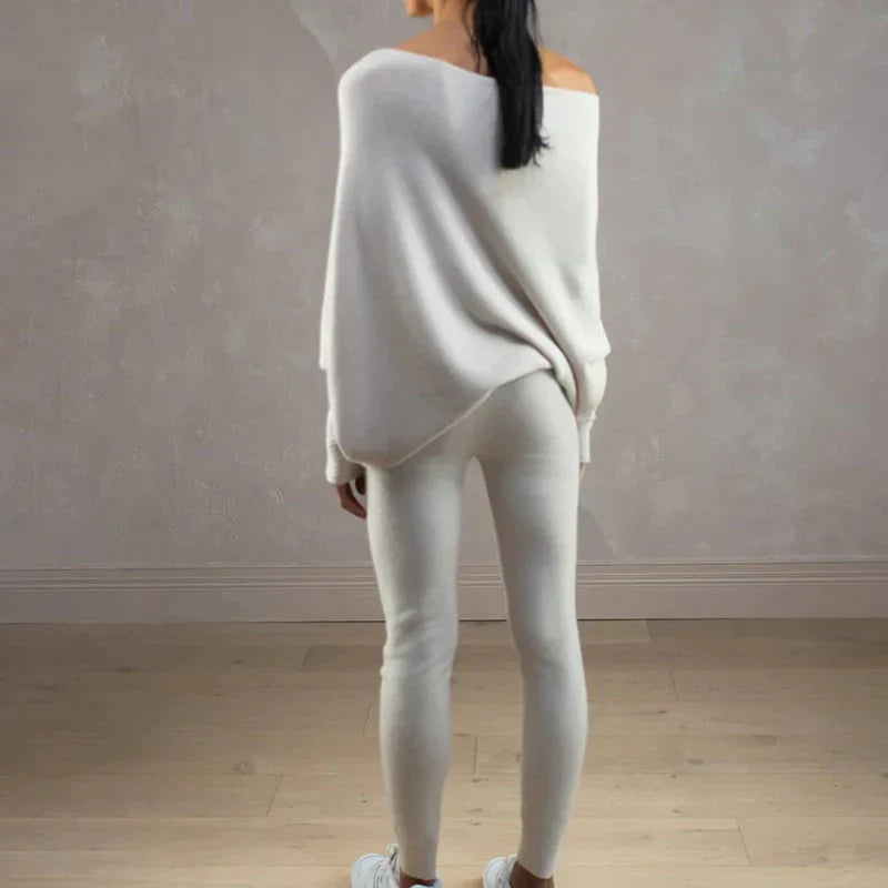 Riley | Sweater Asymmetric Neckline