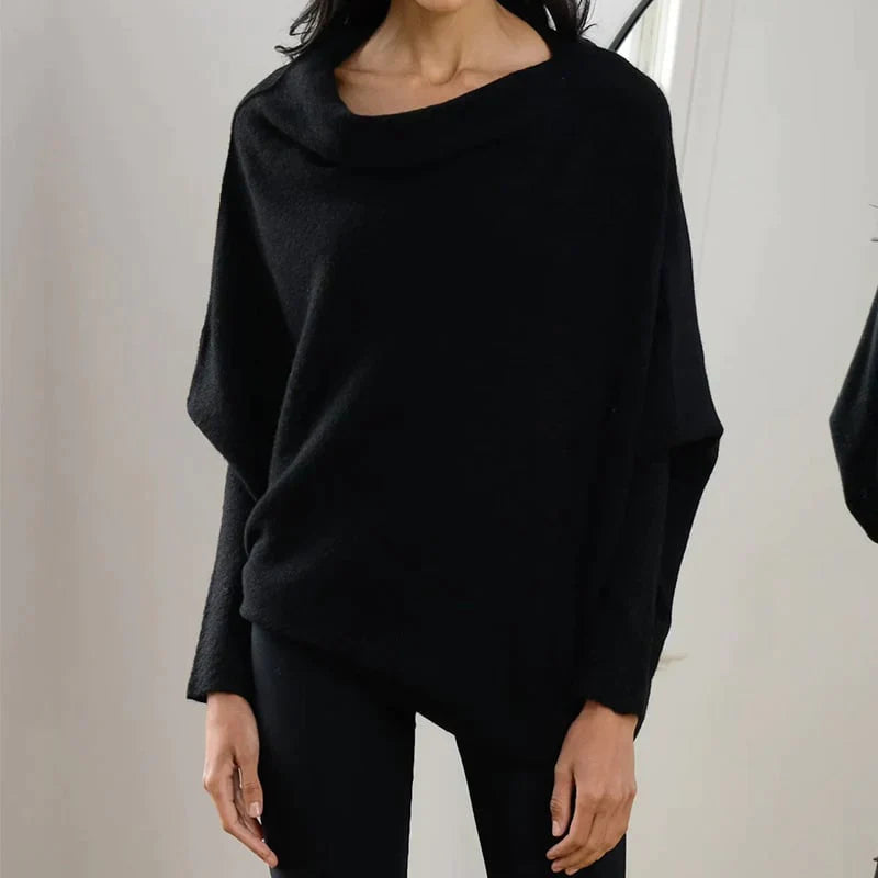 Riley | Sweater Asymmetric Neckline