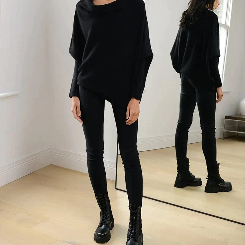Riley | Sweater Asymmetric Neckline