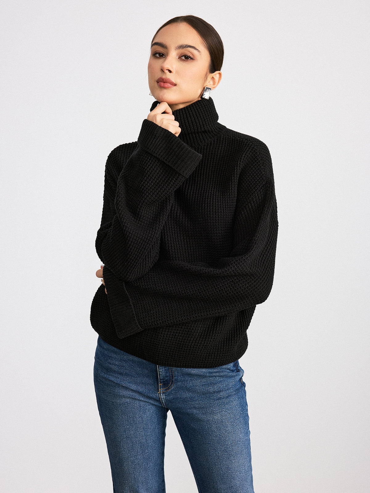 Brynnlee | Women's Turtleneck with Flared Sleeves