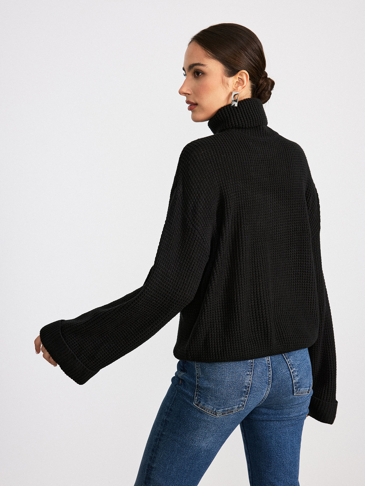 Brynnlee | Women's Turtleneck with Flared Sleeves