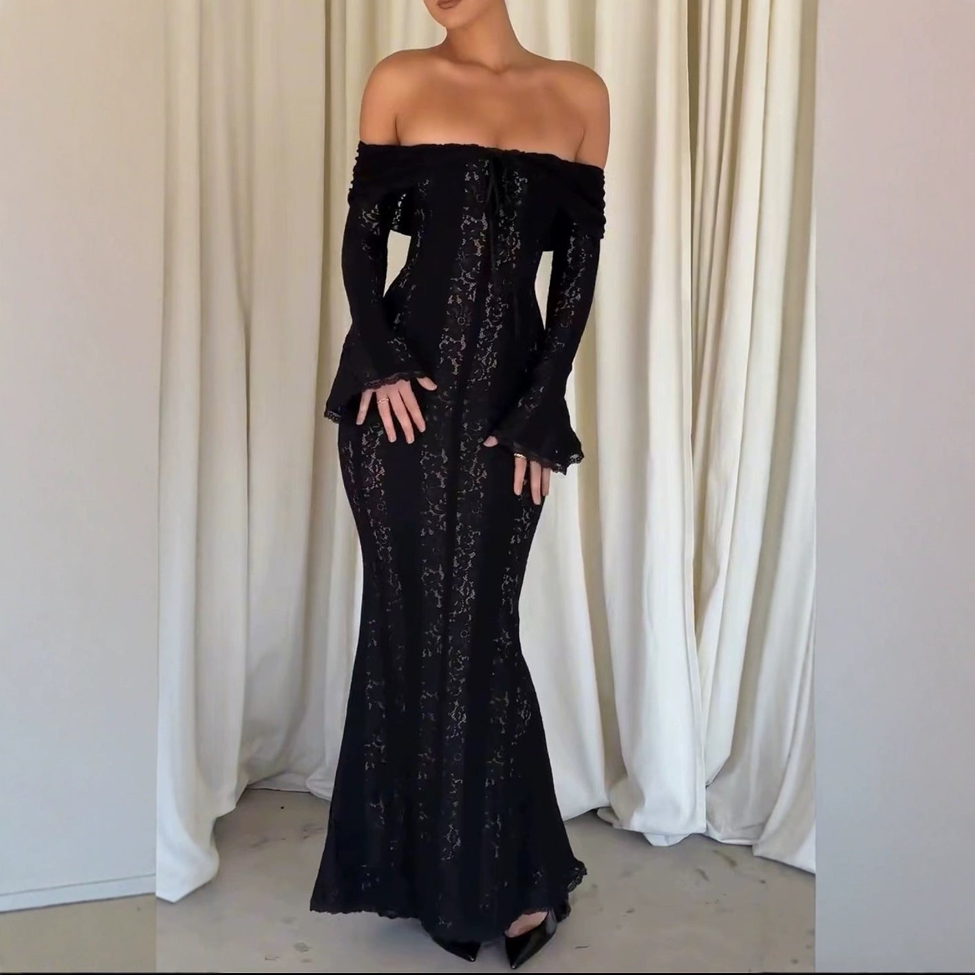 Terri | Off-the-Shoulder Lace Dress
