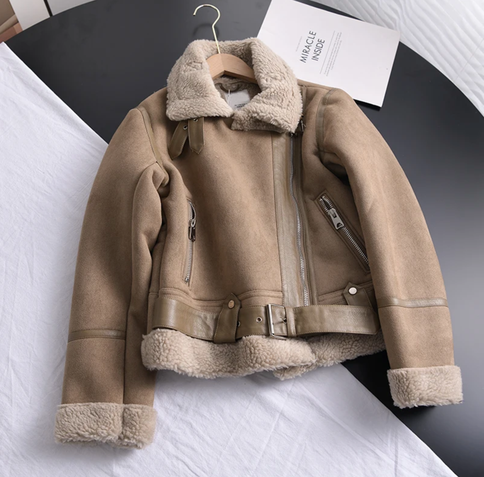 Charlize | Women's Jacket with Sherpa Lining