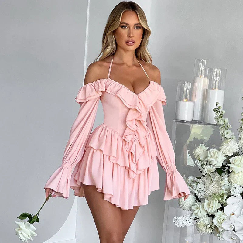 Deandra | Ruffle Dress with Bodycon Silhouette