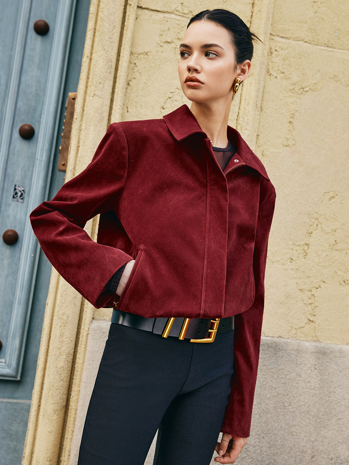 Lula | Suede Jacket Cropped Fit