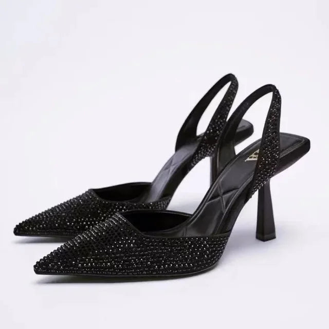 Angelene | Slingback Heels With Glitter