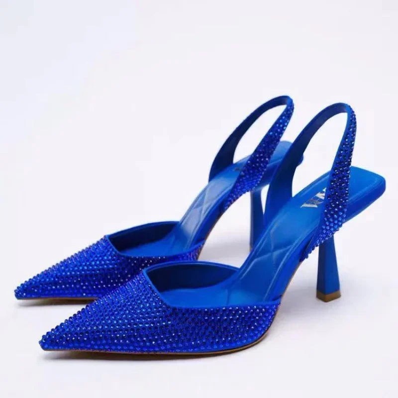 Angelene | Slingback Heels With Glitter