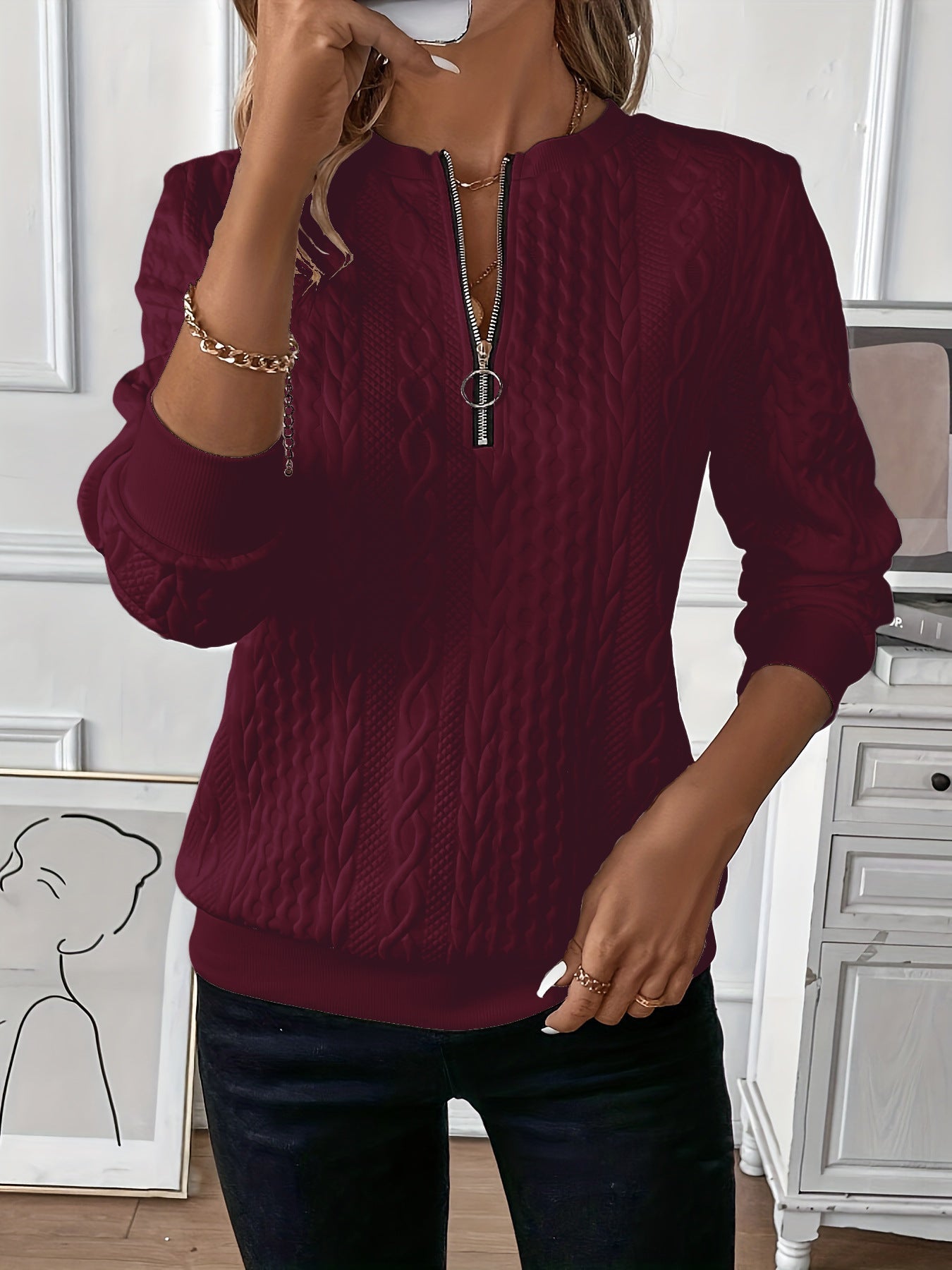 Chanel | Women's Cable Knit Sweater
