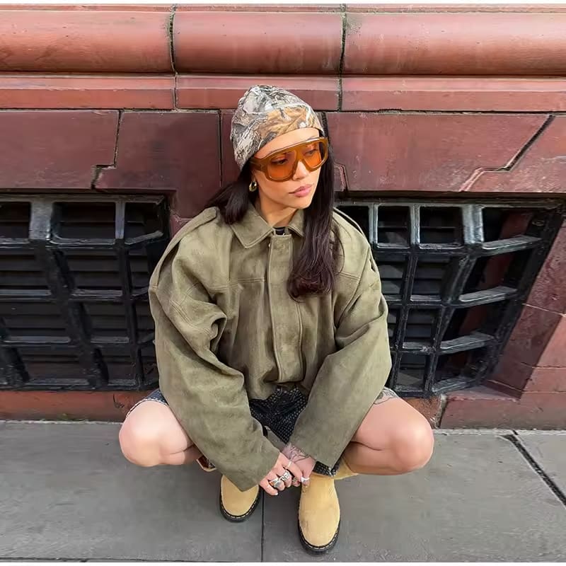 Lauralee | Bomber Jacket with Unique Shoulder Details