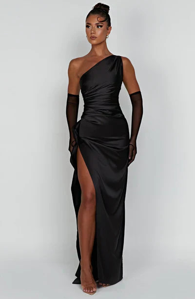 Millie | Maxi Dress One-shoulder Satin