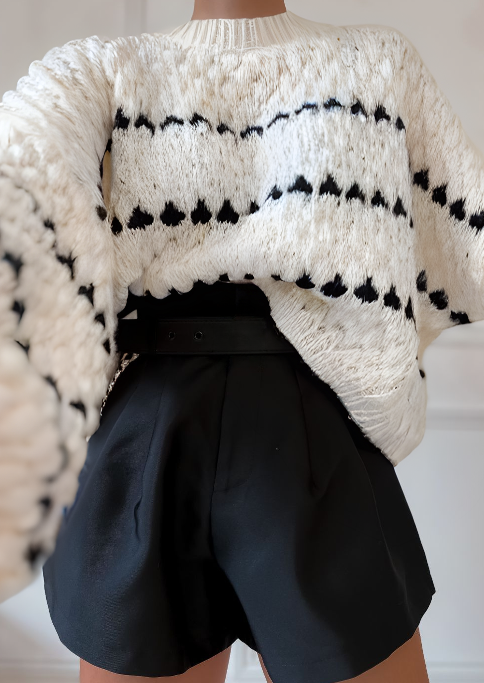Mylie | Chunky Knitted Sweater Off White
