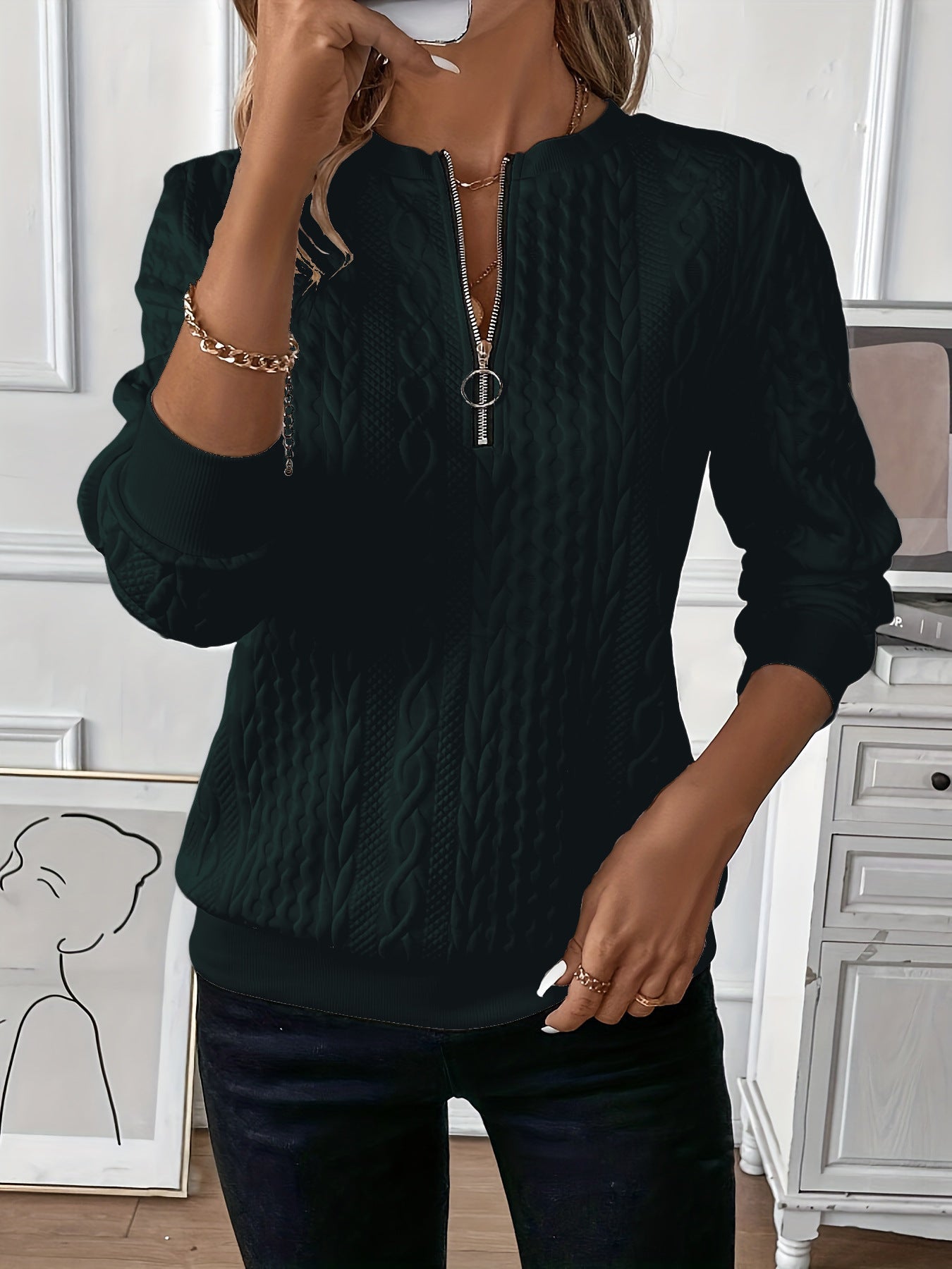 Chanel | Women's Cable Knit Sweater