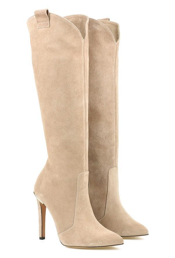 Olin | Knee-high boots with pointed toe