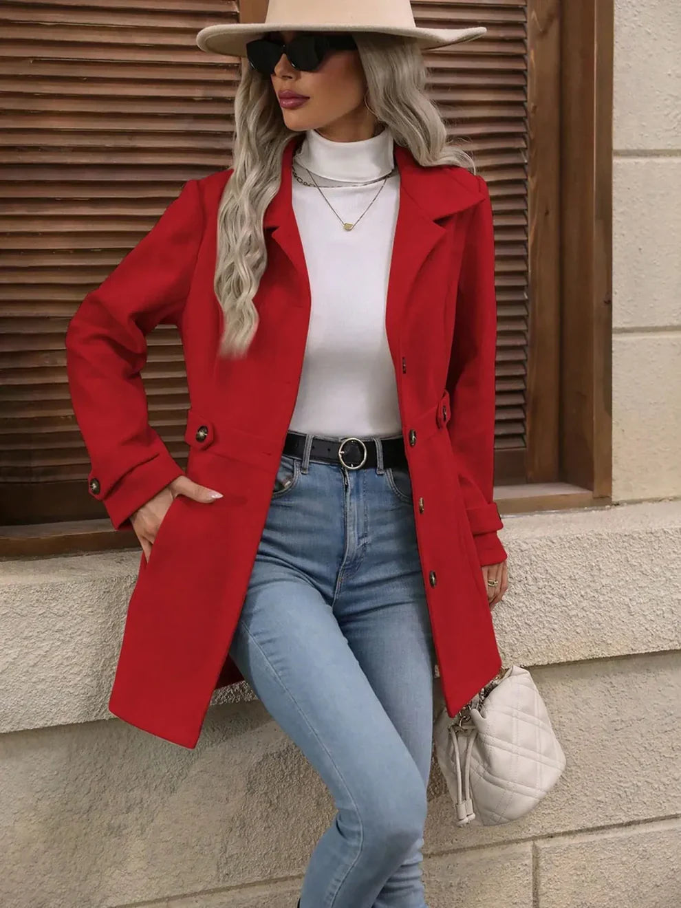 Herminia | Elegant Women's Trench Coat with a Flattering Fit