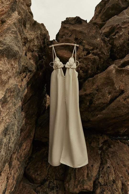 Karie | Maxi Dress with Floral Detail & Split