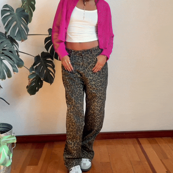 Audrie | Jeans Leopard print