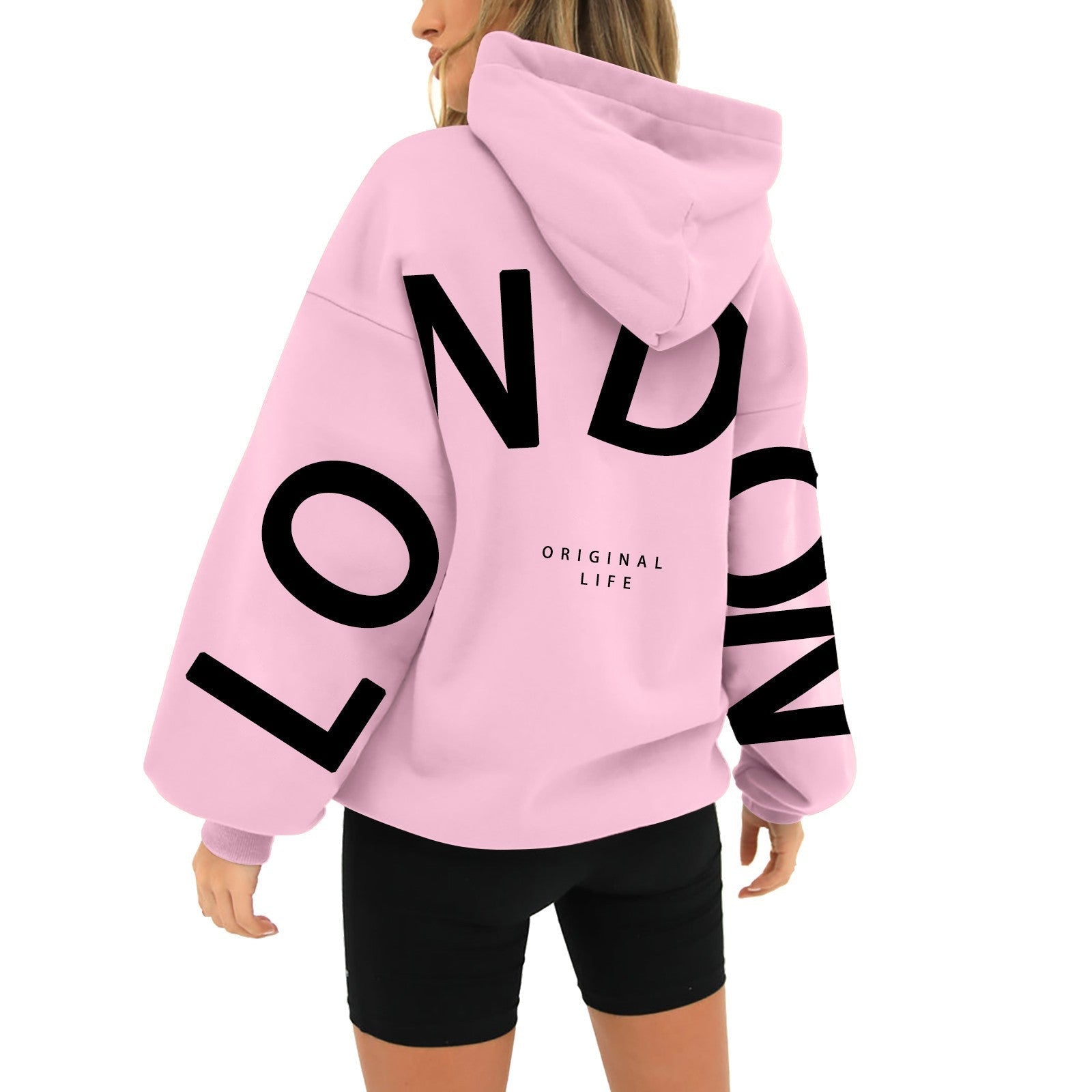 Talitha | Hoodie with 'LONDON' print