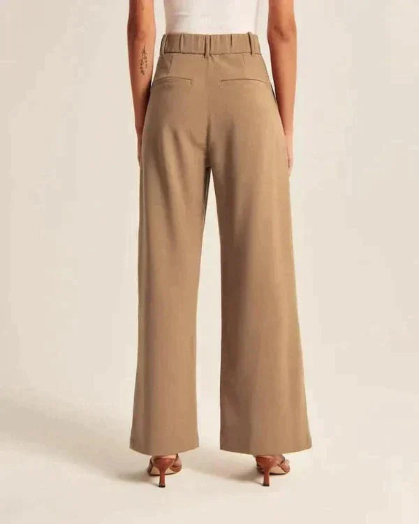 Ethelene | High-waisted pleated trousers