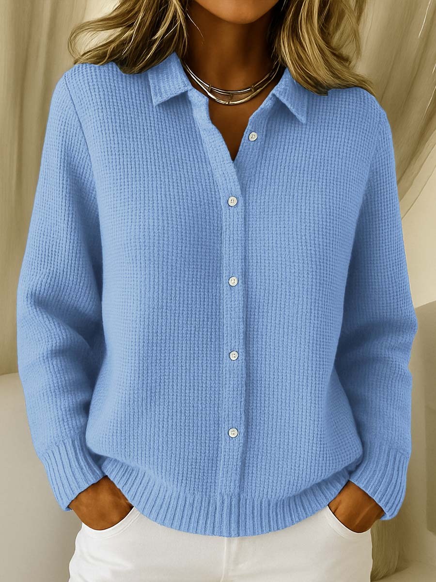 Cyndi | Knitted Shirt with Buttons