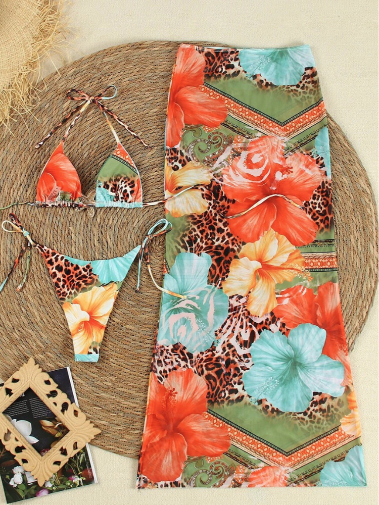 Ayra | Tropical Print Bikini Set