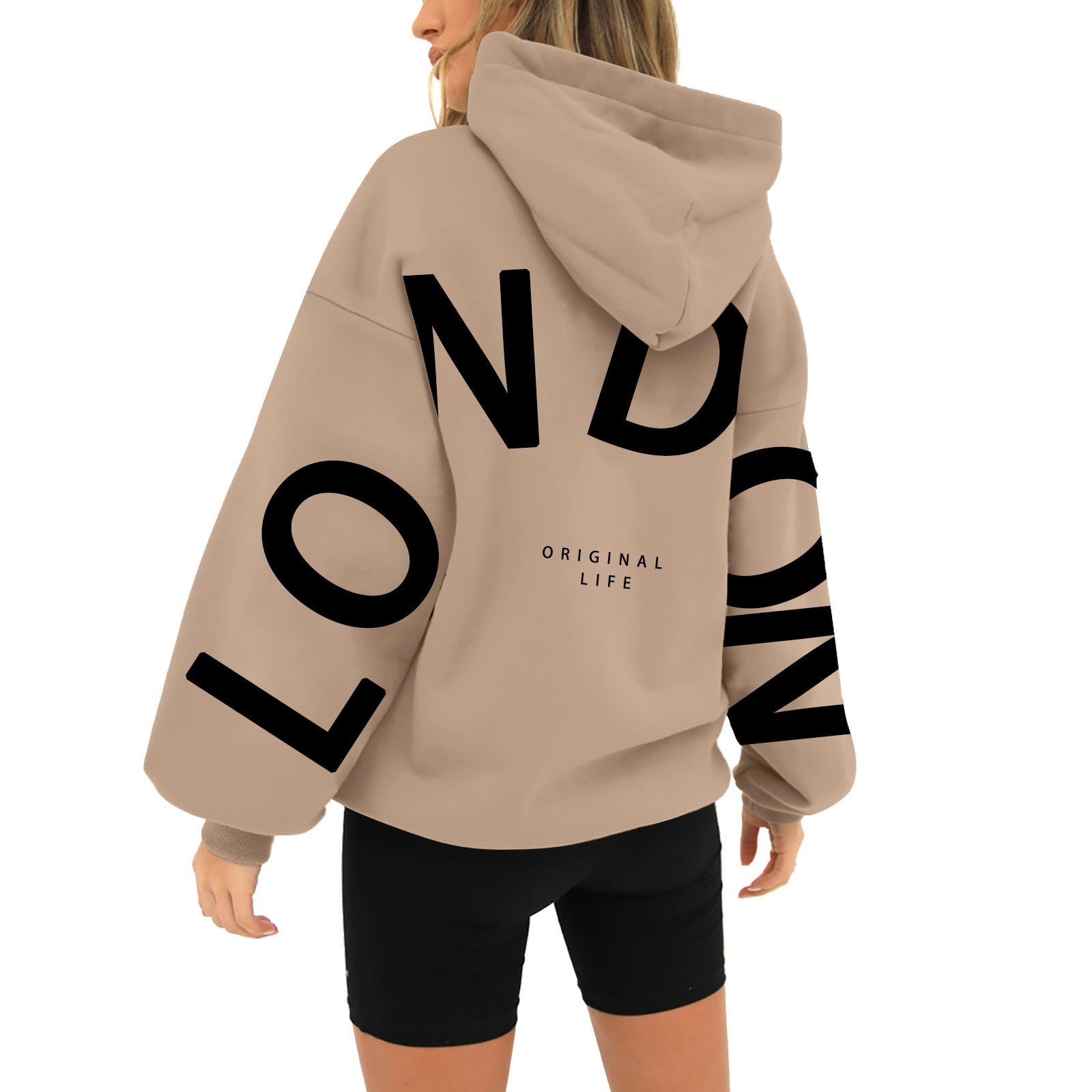 Talitha | Hoodie with 'LONDON' print