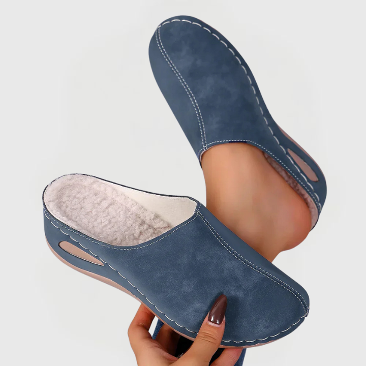 Nora | Cozy Open-Back Slippers 