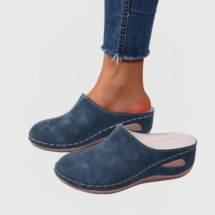 Nora | Cozy Open-Back Slippers 