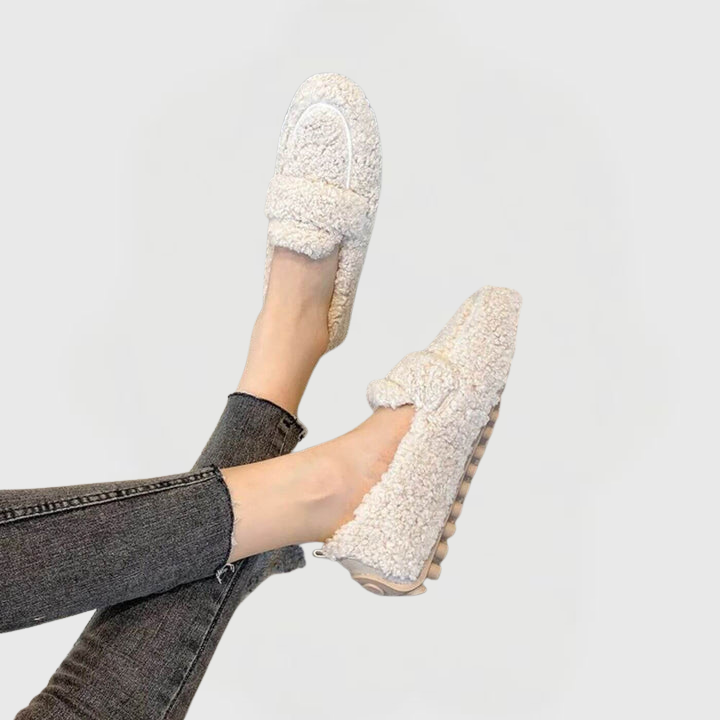 Mila | Cozy Faux Shearling Loafers