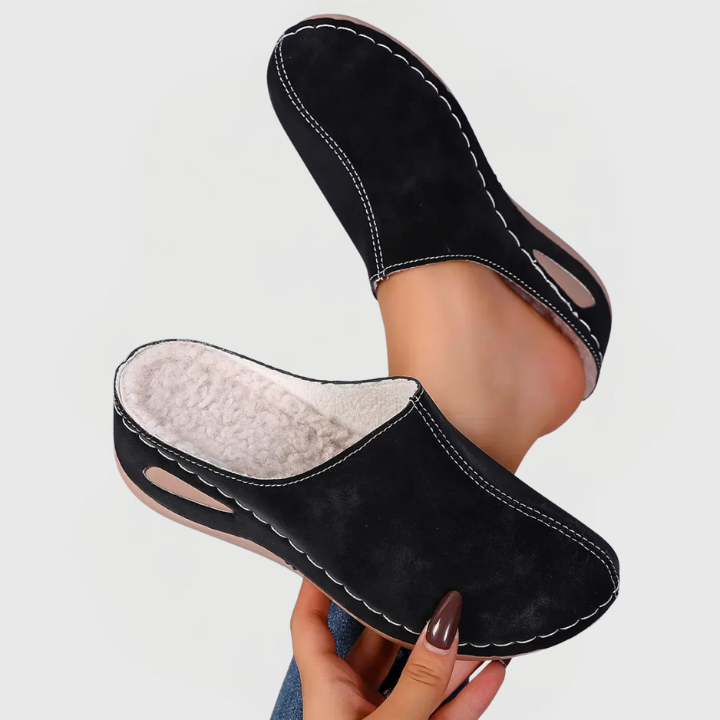 Nora | Cozy Open-Back Slippers 