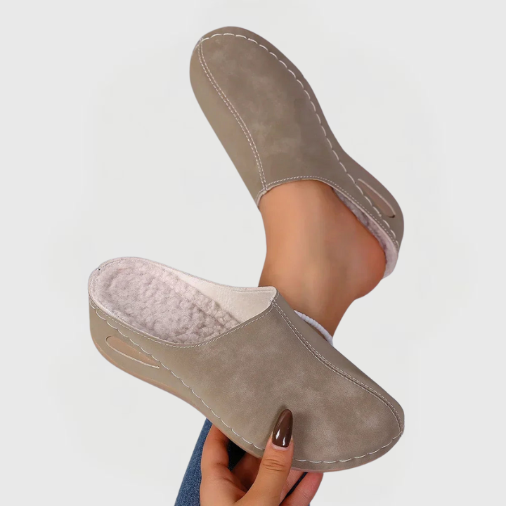 Nora | Cozy Open-Back Slippers 