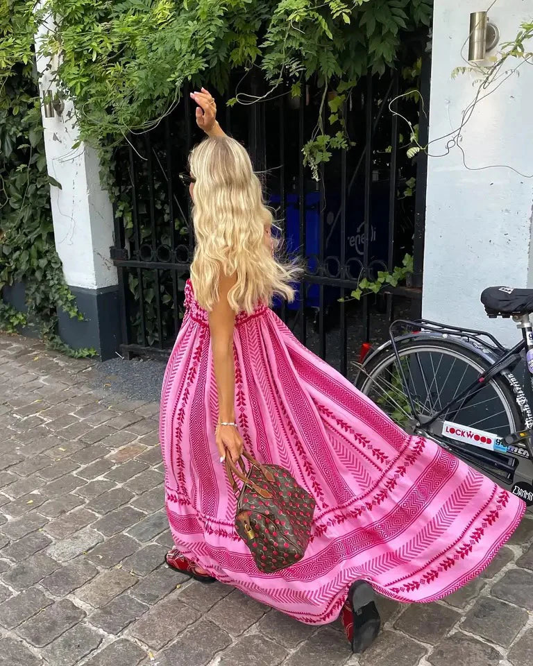 Ardith | Maxi Dress with Embroidered Print